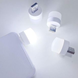 LED USB лампочка цилиндрическая, холодный свет (М) - Цена Недели!