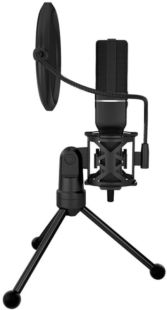 Микрофон MARVO MIC-03 (LED, трипод) Black