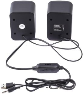 Акустика Maxxter CSP-U005RGB 2.0 (6 Bт) (подсветка) Black