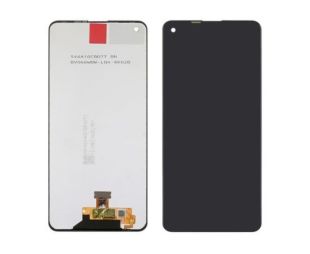 LCD Samsung A21s/A217 із чорним тачскрином Service Pack (M) 
