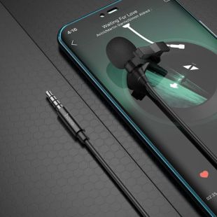 Микрофон HOCO L14 3.5 mm Black