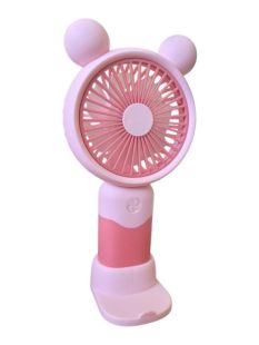 Вентилятор ручной MINI FAN SD-88 (подставка для телефона, 3 режима) Pink