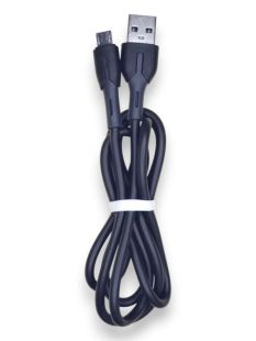 Usb-cable Micro USB 4you Taho (2.4A, Silicon, черный)(от10шт - 10%)