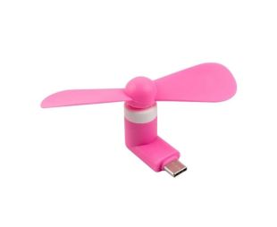 Вентилятор мобильный Type-C Pink (М)