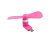Вентилятор мобильный Type-C Pink (М)