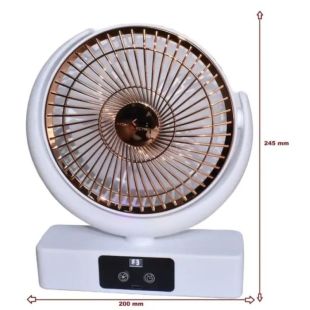 Вентилятор настільний Desktop loop Fan F23 (LED,5 режимів, 180°, Type-C) Gold