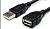 Кабель USB тато/мама (AM/AF) 1м подовжувач чорний
