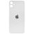 Заднее стекло корпуса iPhone 11 (big hole) white (М) 