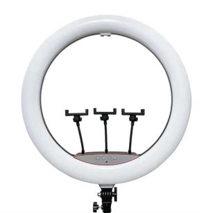Кольцевая лампа LED LJJ-45 45см 18" RGB (с пультом, три держателя)