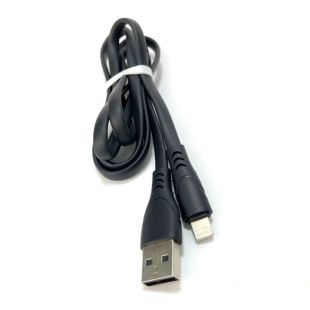 Usb-cable iPhone 5 4you Sula black (2.4A, Silicon)