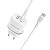 СЗУ-USB BOROFONE BA25A 2.4A 2USB + кабель Type-C White (блістер)