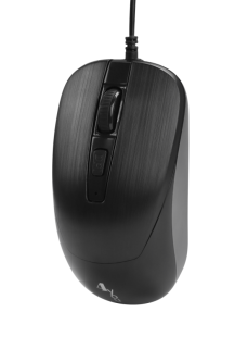Мышь проводная 4you M2 black (Тихая, 4кн, 800-1600DPI, 12мес гарантия) (от 5шт - 5%)