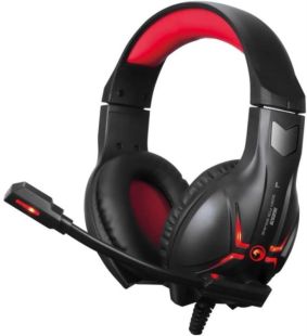 Гарнитура MARVO HG8928 (микрофон, мониторы,LED) Black/red