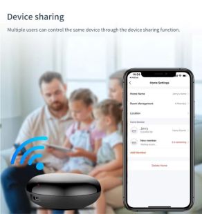 IR пульт для умного дома A1 (Поддержка 10000+, Угол передачи ИК 360°)