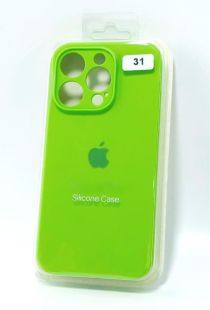 Чехол iPhone 14Pro Silicon Case original FULL Camera №31 lime green (4you)