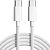 USB-C-cable iPhone Type-C-Type-C Model A2795 MW493ZM/A 60W 1m (тканинний, упак.)