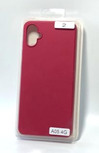 Чехол Samsung A05(4G) Silicon Original FULL №2 Rose red (4you) "Акционная цена"