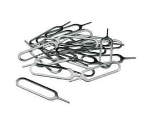 Ключ металлический для извлечения держателя sim карты (комплект 20шт) (М)