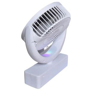 Вентилятор настольный Desktop loop Fan F23 (LED,5 режимов,180°,Type-C) Gold