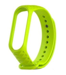 Ремешок на браслет фитнес Xiaomi mi band 3/4/5 Ромб Light Green