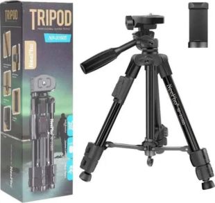Штатив NeePho NP-3160S (не съемная площадка+держатель/BT-пульт/30-68,5см) Black