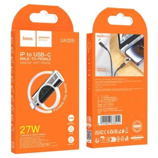 Переходник HOCO UA32B Type-C/Lightning Silver