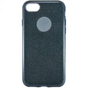 Чехол Samsung A8+/A730 (2018) Silicon + Plastic Shine Black