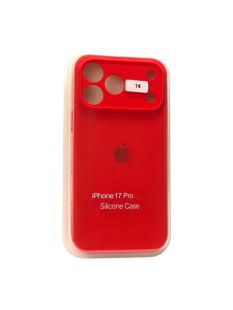Чохол iPhone 17Pro Silicon Case original FULL Camera №14 Red (4you)