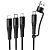 Usb-cable 3 in1 Micro USB/iPhone5/Type-C HOCO X123 1m (круглый) Black