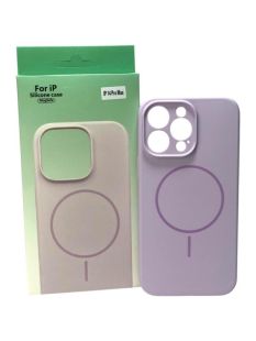 Чехол iPhone 14ProMax Silicon BEATS with MagSafe №2 Lilac