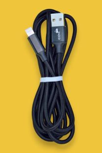 Usb-cable Micro USB 4you Rido Fast Charge (2.1A, круглый, ткань, черный, 2М)
