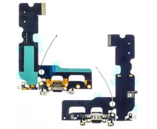 Шлейф iPhone 7+ на зарядку + микрофон + head black (M)