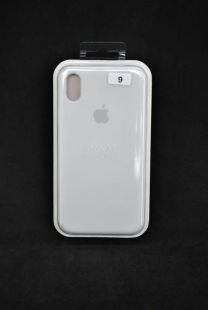 Чехол iPhone XR Silicon Case original FULL №9 white (4you)