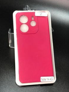 Чехол Xiaomi Redmi Note 14(4G) 164mm Europe version Silicon Original FULL №2 Rose red (4you)