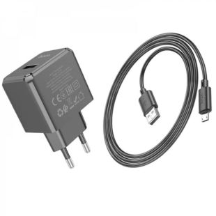 СЗУ-USB HOCO CS11A 1 Usb + кабель Micro USB Black (блистер)