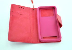 Чохол-книжка 4you Canvas 3,5 "- 4" pink універсальна ТОП Продаж!