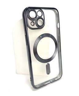 Чохол iPhone 16 Silicon Case Shining Full Camera with MagSafe Black