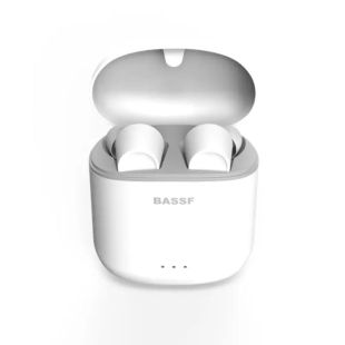 Bluetooth-гарнитура Bassf FlyBuds VR-510 (+кейс для зарядки и хранения) White