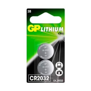 Батарейка GP CR2032-7C5 литиевая (2 в блистере)