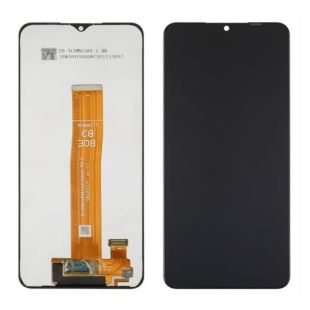 LCD Samsung A12s/A127F (2021) (BOE B3) з чорним тачскрином ОДИНАРНИЙ ЖОВТИЙ ШЛЕЙФ Service Pack (М)