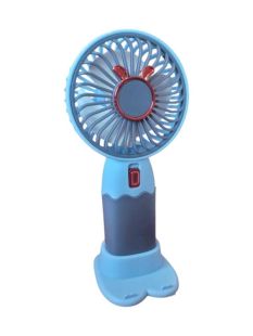 Вентилятор ручний Hello Sumer NO.121 (mini, АКБ, підставка, 1 режим) Blue