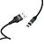 Usb-cable iPhone 5 HOCO U76 Fresh magnetic 2.4А 1.2m (круглый) Black