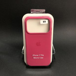 Чехол iPhone 17Pro/18Pro Silicon Case original FULL №69 raspberry (4you)