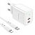 СЗУ-USB BOROFONE BN9 PD 35W/3A (2Type-C) + кабель Type-C - Lightning White