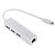 HUB Type-C на 3 USB 2.0 + RJ45 мережна карта