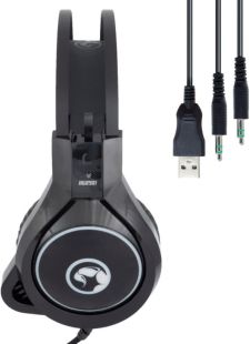 Гарнітура MARVO HG8901 (мікрофон, монітори, LED) Black