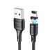 Usb - cable iPhone 5 HOCO X52 Sereno magnetic 2.4A 1m ( круглий ) Black