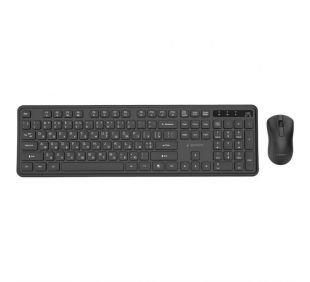 Бездротовий комплект Gembird KBS-WPS-01-CYRL (USB, мультимедійний) Black