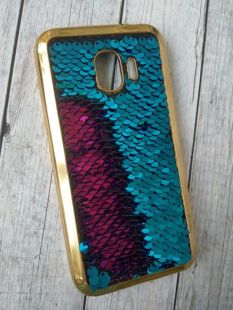 Чехол Xiaomi Mi 6x/A2 Silicon Remax Reversible Shine Case blue/pink "Акционная цена"