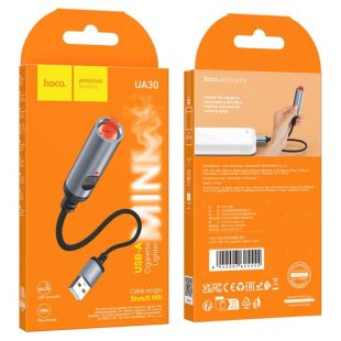 Прикуриватель HOCO UA30 USB mini cigarette lighter Black